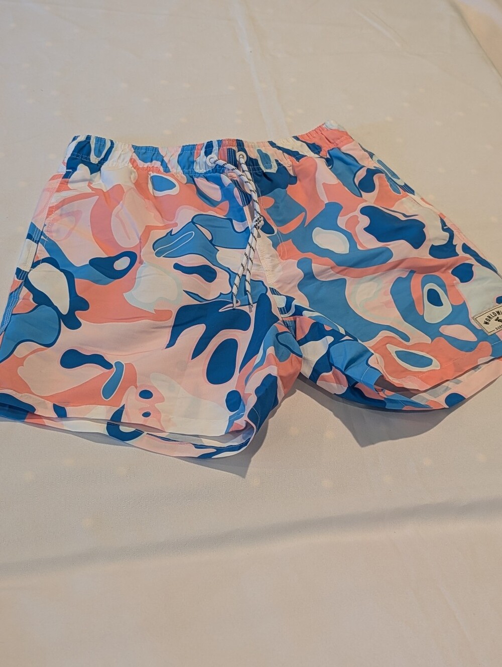 Men's S Shein Pink & Blue Swim Shorts